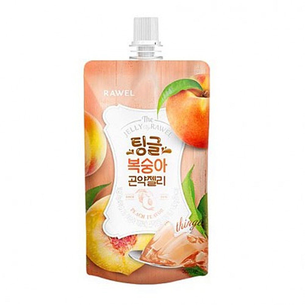 RAWEL RAWEL Konjac Jelly Peach 10ea*130g - daily care - front bottle shot