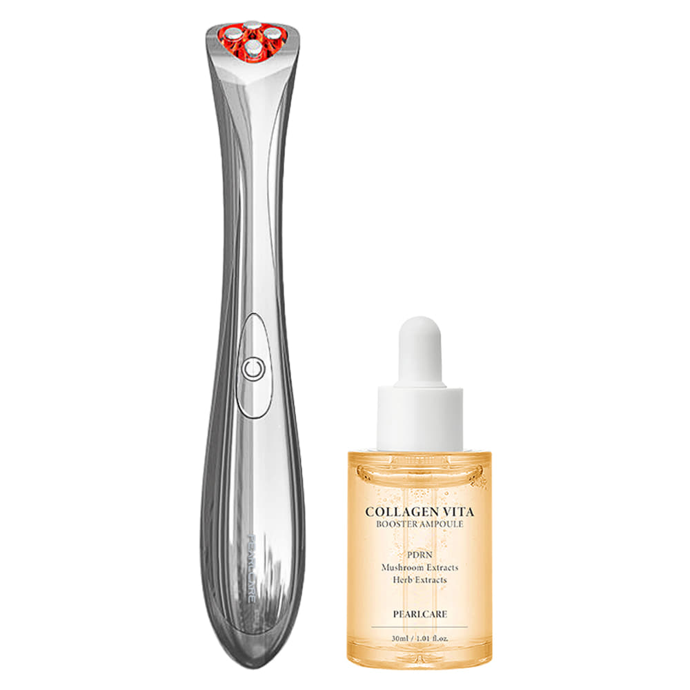 PEARLCARE PEARLCARE 1MHz High Frequency 6-in-1 Eye Massager (+Collagen Ampoule Package) - hydrating - front bottle shot