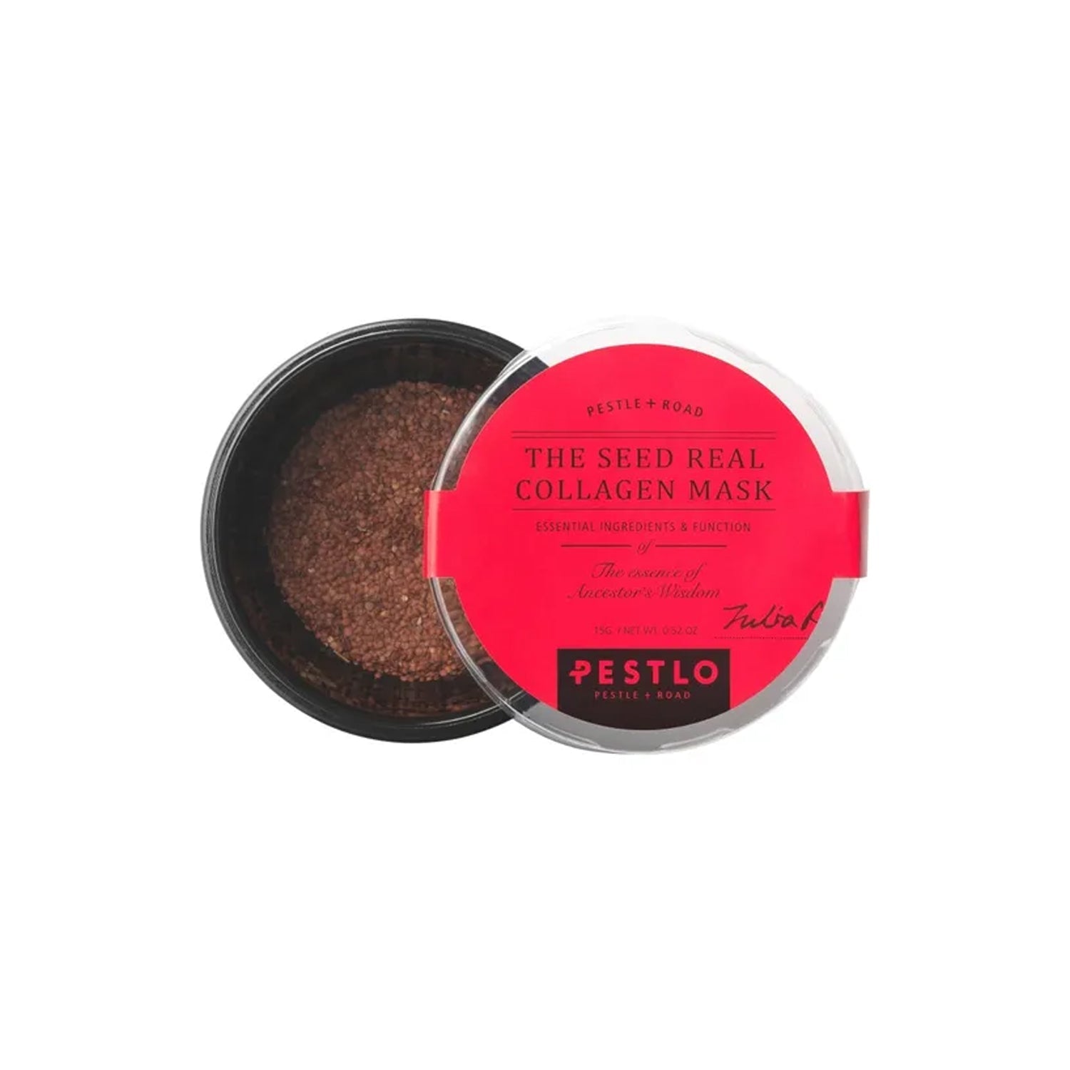 PESTLO PESTLO The Seed Real Collagen Mask 15g - hydrating - front bottle shot