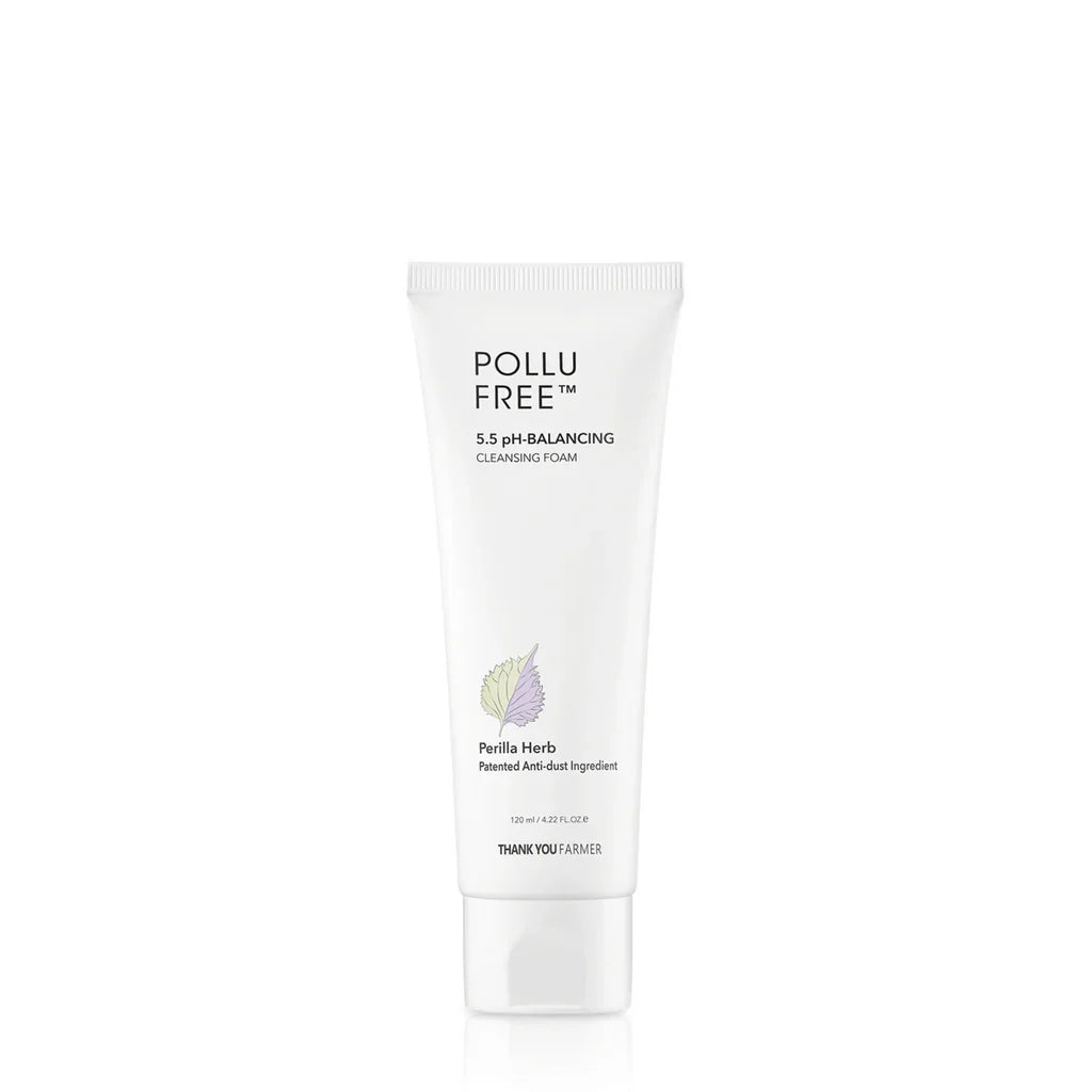 THANK YOU FARMER THANK YOU FARMER Pollufree 5.5 pH-Balancing Cleansing Foam 120ml - hydrating - front bottle shot