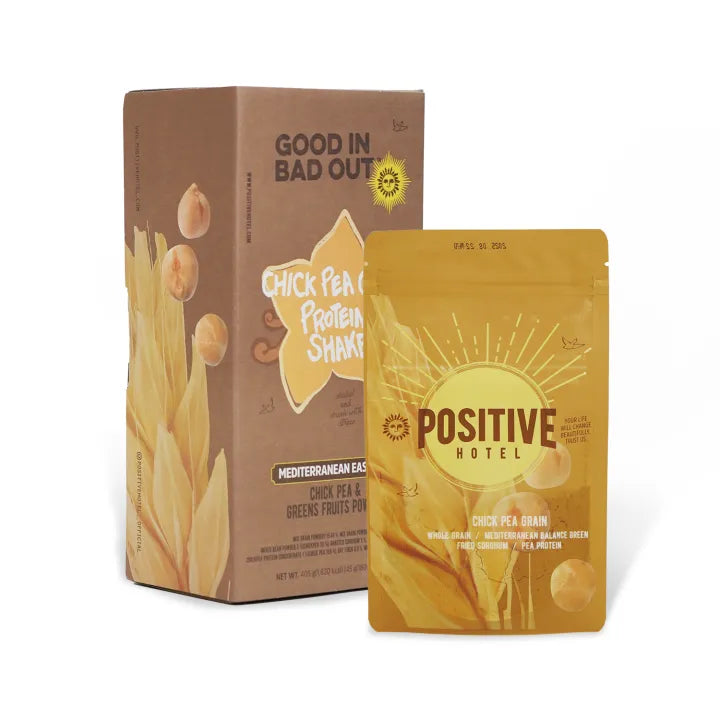 Positive Hotel Positive Hotel Mediterranean Easy Bag Chickpea Grain Protein Shake – 45g × 9 Sachets (1 Box) - nourishing -