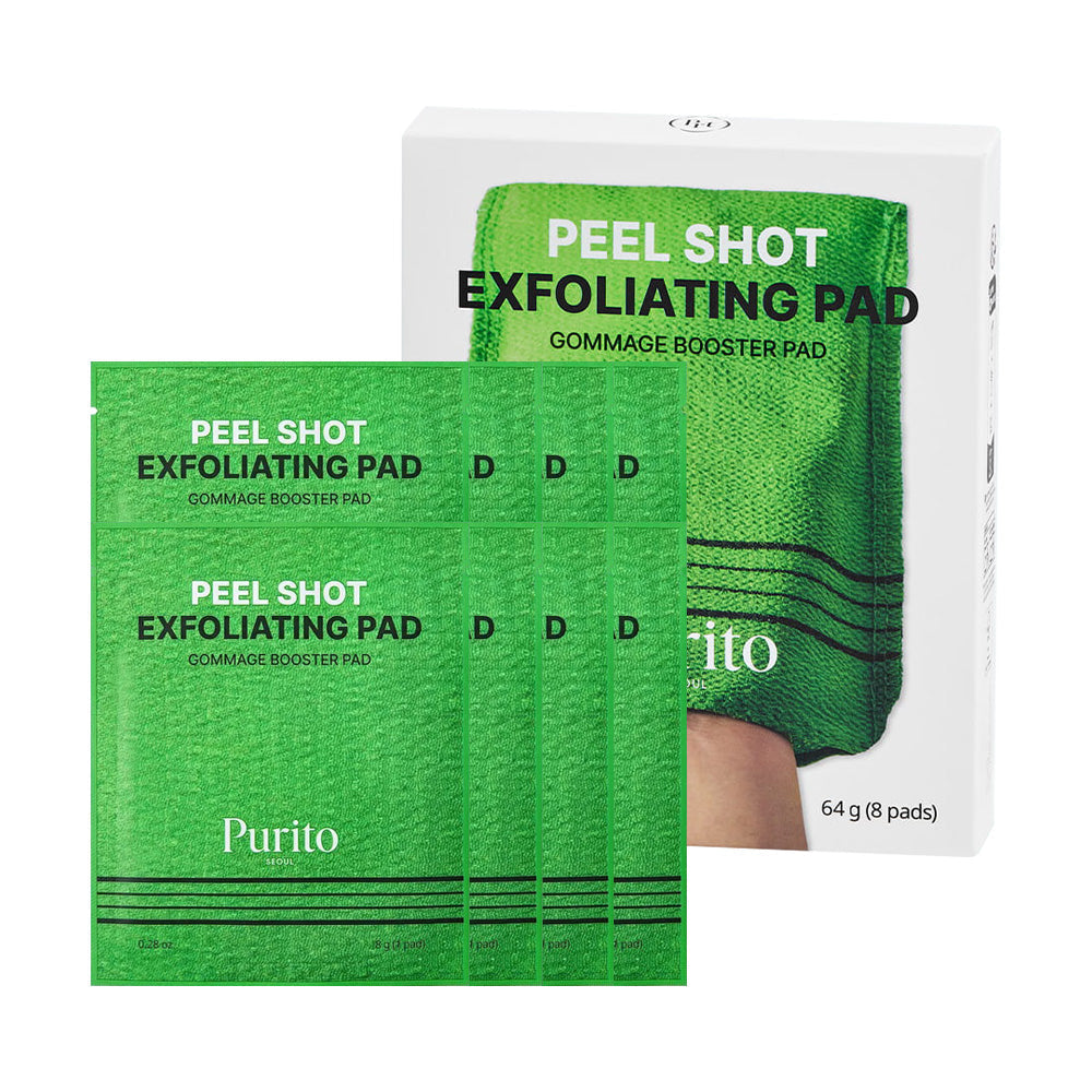 PURITO Purito Peel Shot Exfoliating Pad 8g 8ea - pore care - front bottle shot