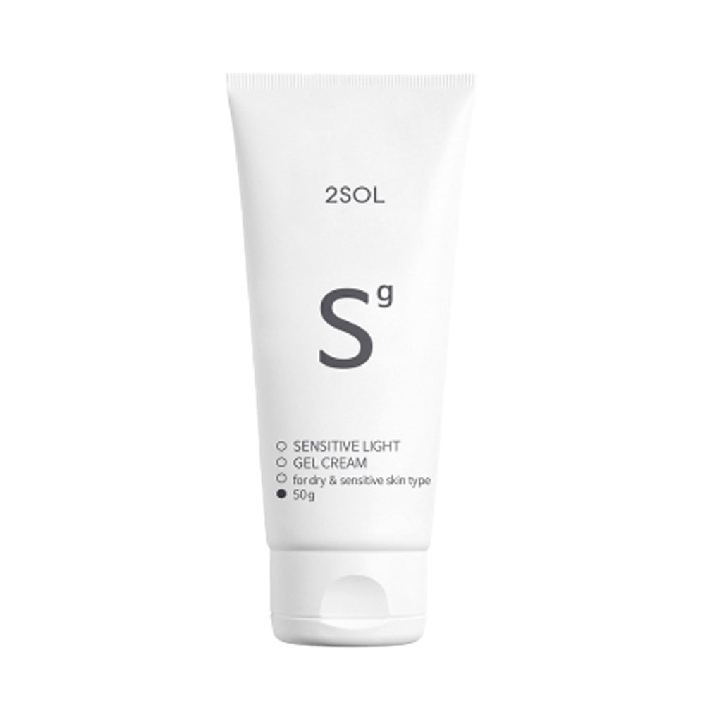 2SOL 2SOL Sensitive Light Gel Cream 50g - hydrating - front bottle shot