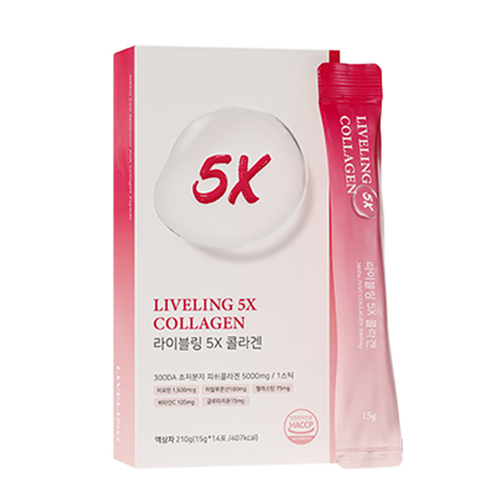 FULLight FULLight Liveling 5X Collagen (15ml x 14ea) - brightening - front bottle shot