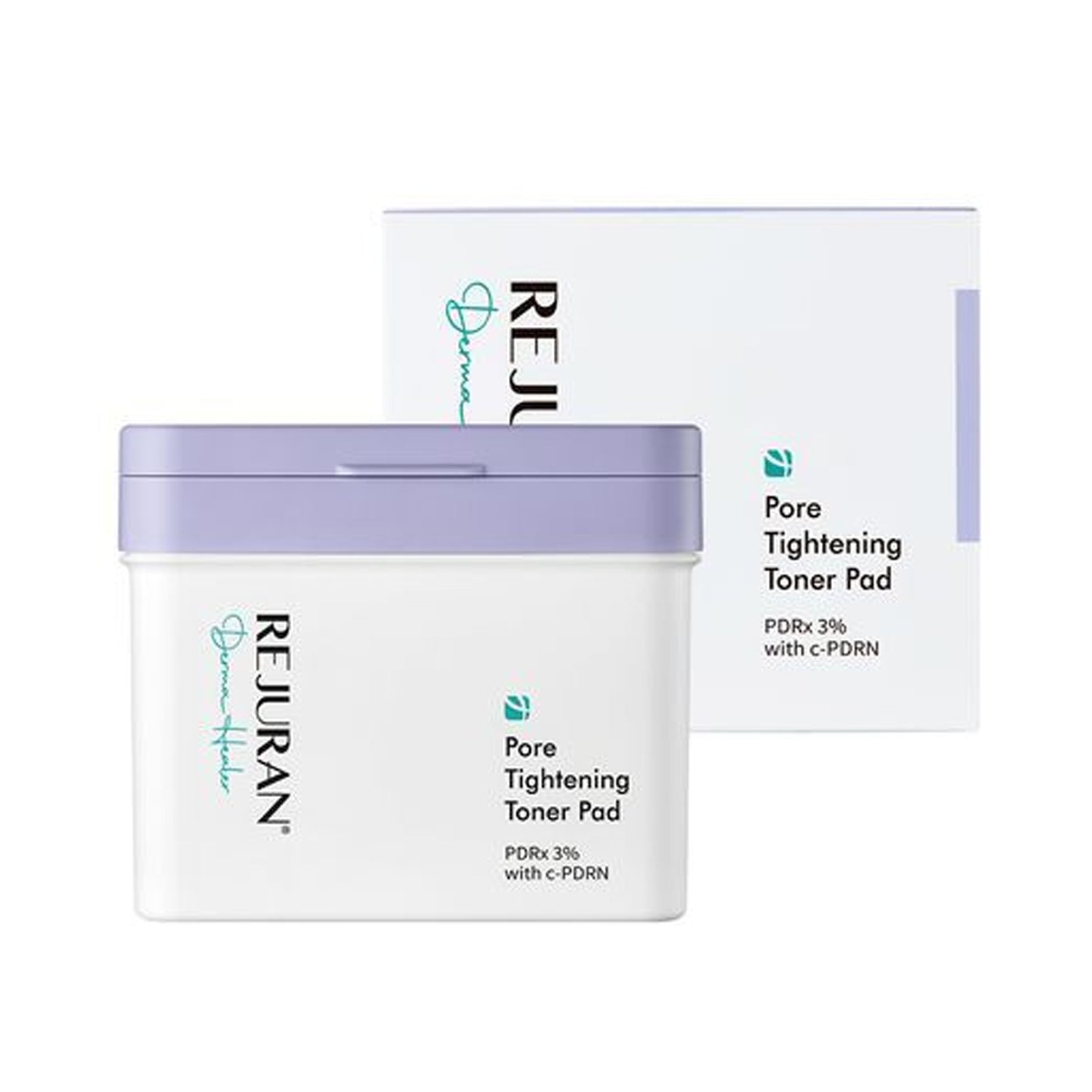 REJURAN REJURAN Derma Healer Pore Tightening Toner Pad 220ml 60 Pads - hydrating - front bottle shot