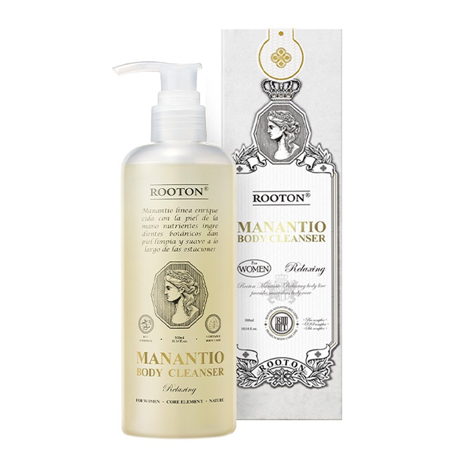 ROOTON ROOTON Manantio Body Cleanser 300ml - hydrating - front bottle shot