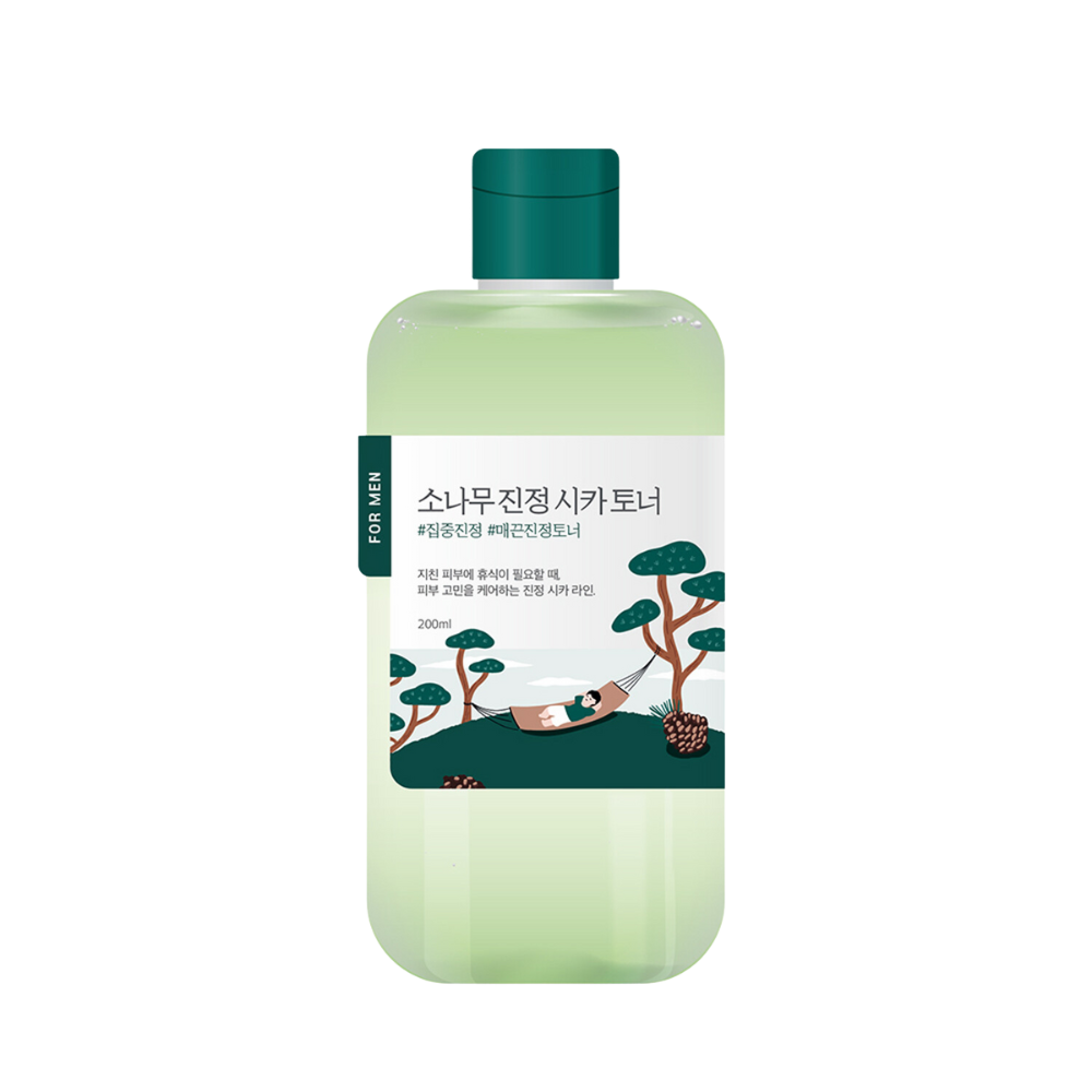 ROUND LAB ROUND LAB For Men Pine Calming Cica Toner 200ml - hydrating - front bottle shot