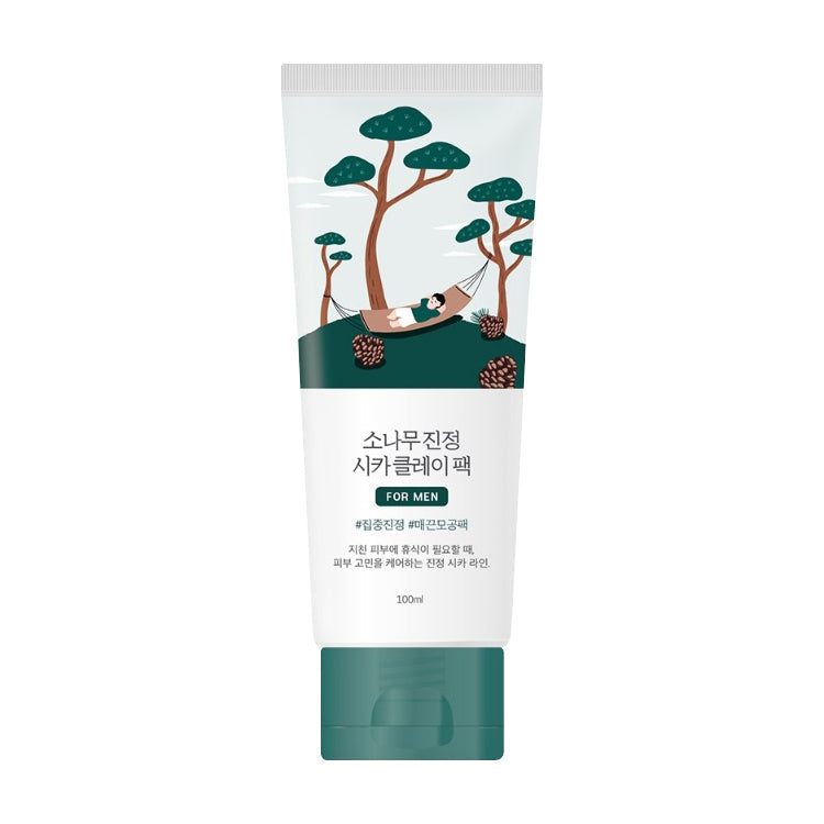ROUND LAB ROUND LAB For Men Pine Soothing Cica Clay Pack 100ml - soothing - front bottle shot