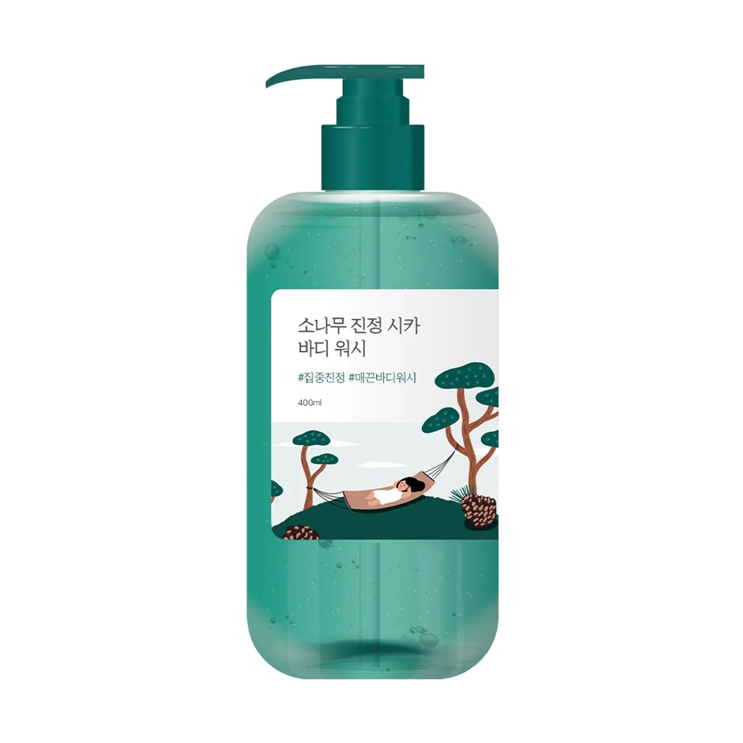ROUND LAB ROUND LAB Pine Soothing Cica Body Wash 400ml - hydrating - front bottle shot