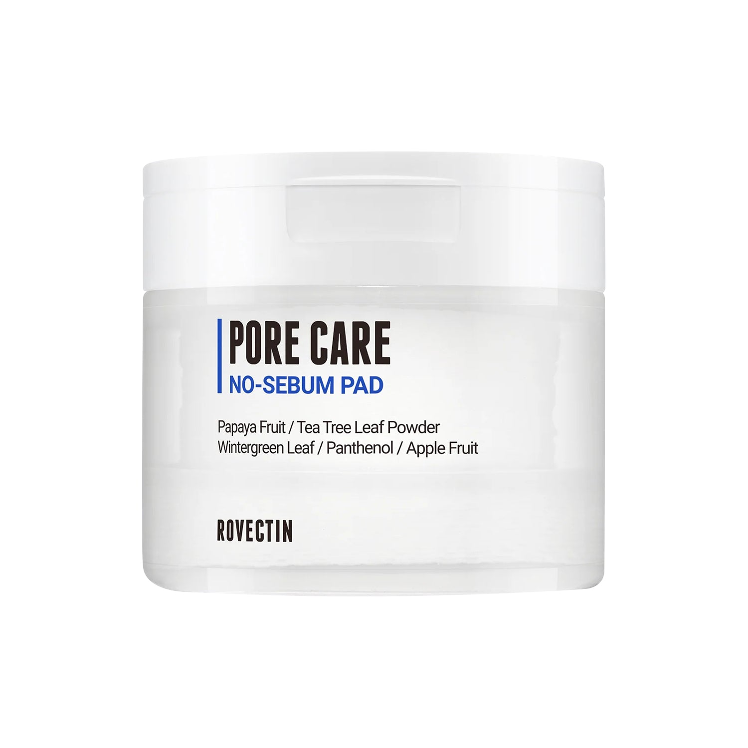 ROVECTIN ROVECTIN Pore Care No-Sebum Pad 160g 60ea - hydrating - front bottle shot