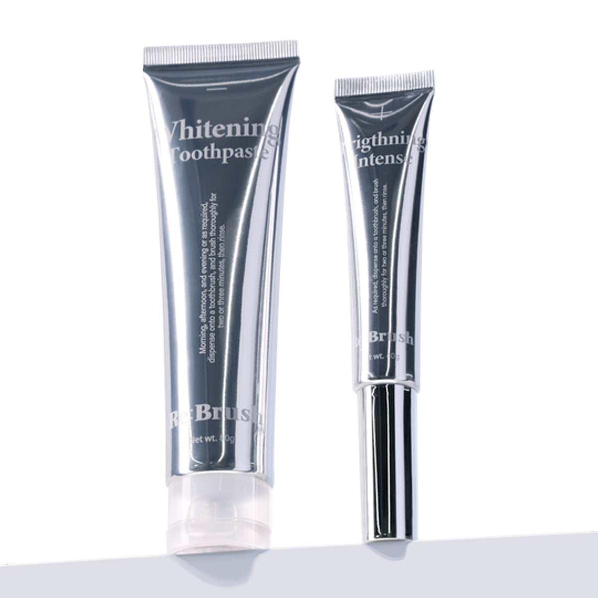 Re:Brush Re:Brush Radiant Whitening 2-Piece Kit (Teeth Whitening 80g + Brightening Toothpaste 40g) - hydrating - front