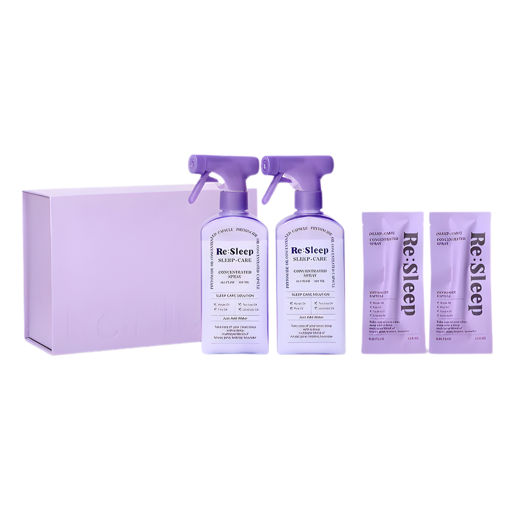 Re:Sleep Re:Sleep Practical Housewarming Gift Set (Sleep Care Phytoncide Fabric Freshener 300ml × 2) - soothing - front