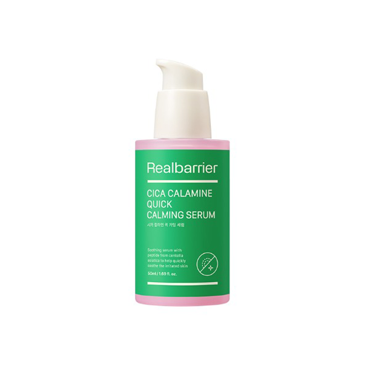 Real Barrier Real Barrier Cica Calamine Quick Calming Serum 50ml - hydrating - front bottle shot