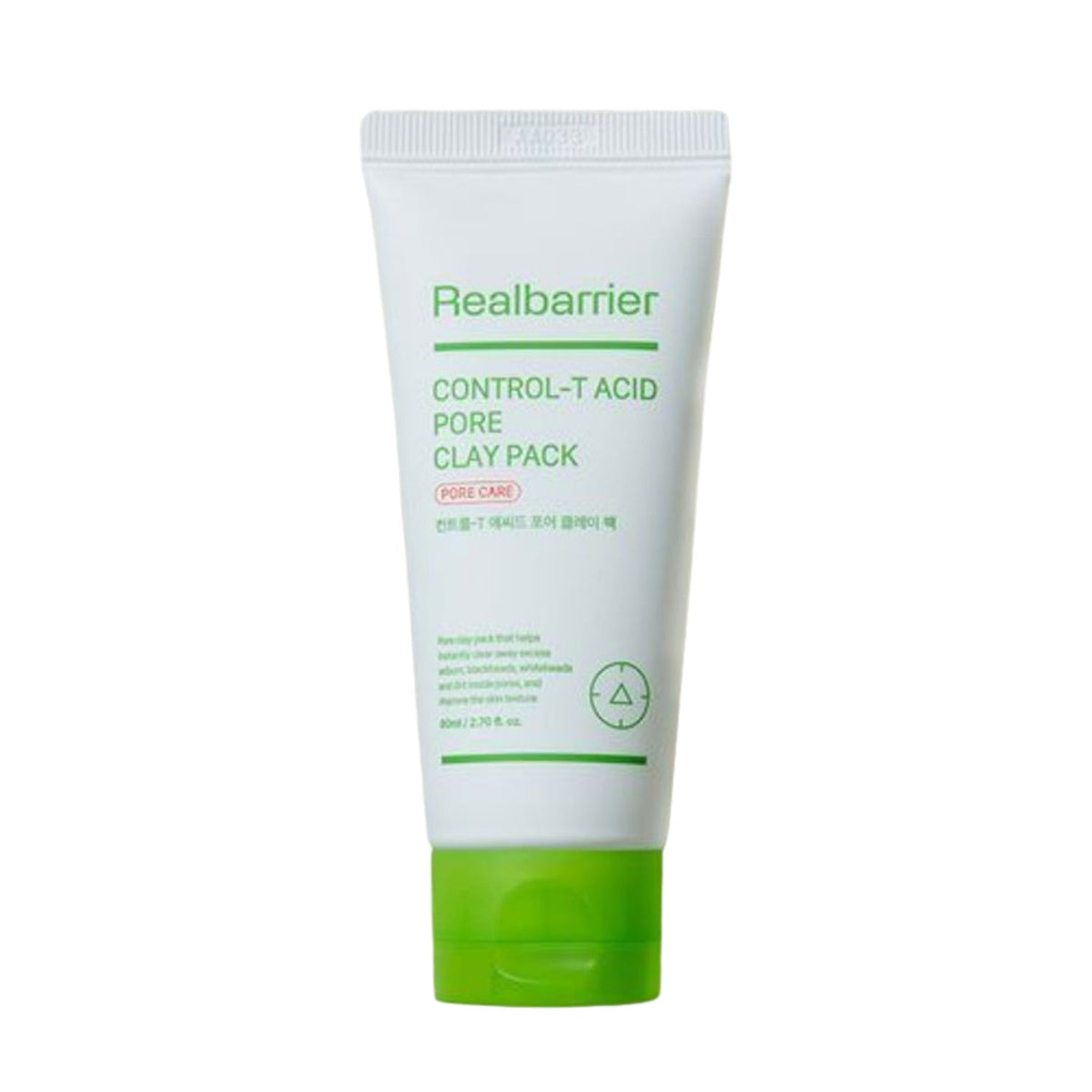 Real Barrier Real Barrier Control-T Acid Pore Clay Pack 80ml - soothing - front bottle shot