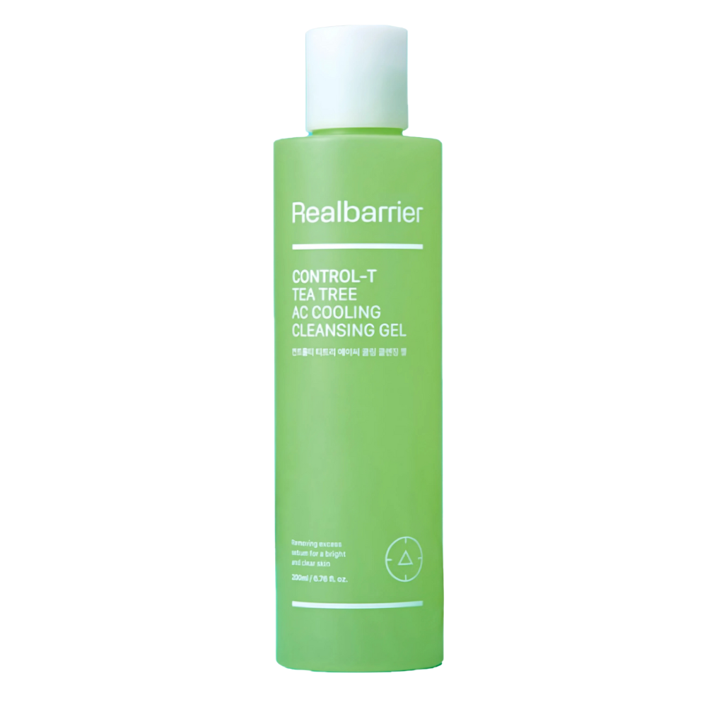 Real Barrier Real Barrier Control-T Tea Tree AC Cooling Cleansing Gel 200ml - soothing - front bottle shot