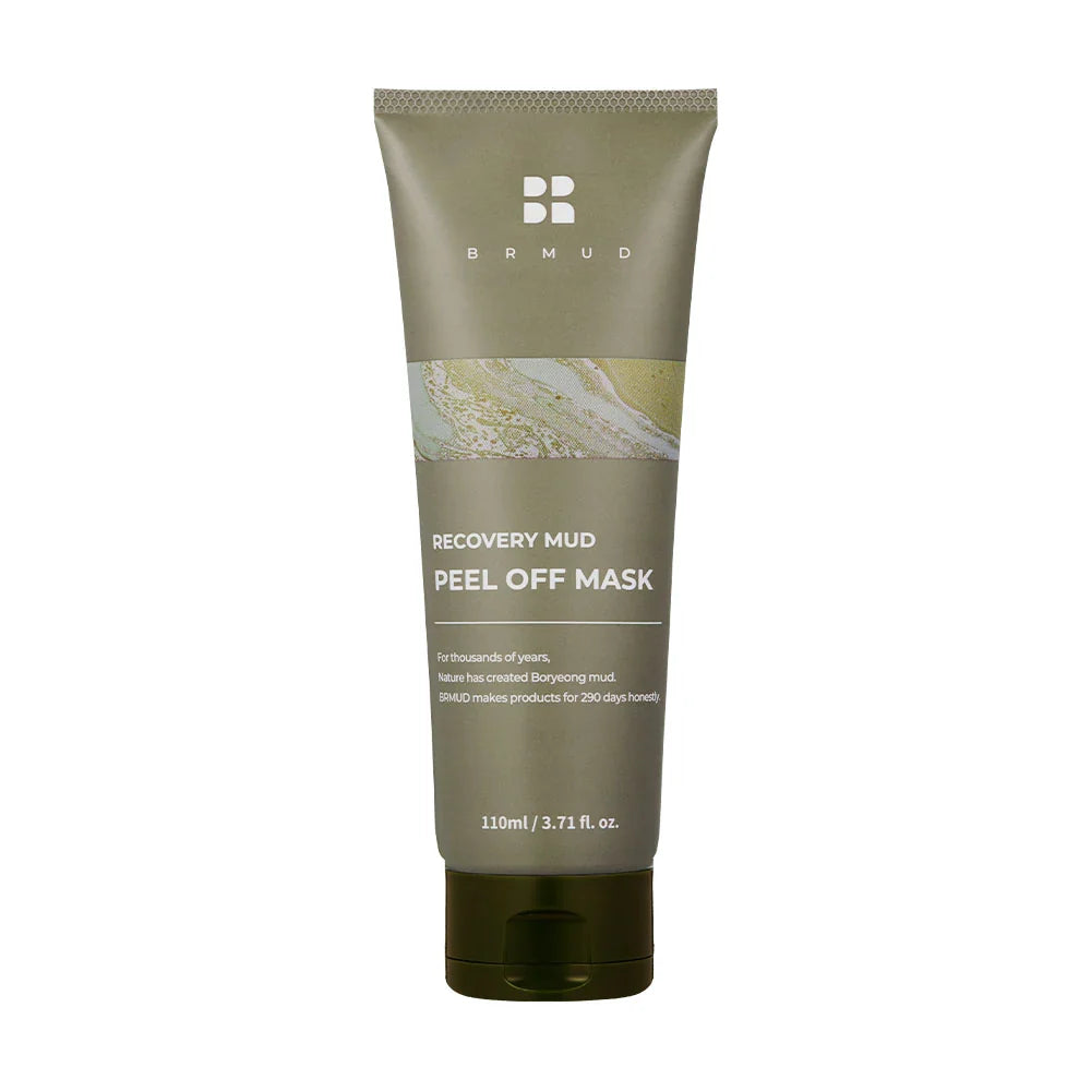 BRMUD [Editor's Pick] BRMUD Recovery Mud Peel Off Mask 110ml - pore care - front bottle shot
