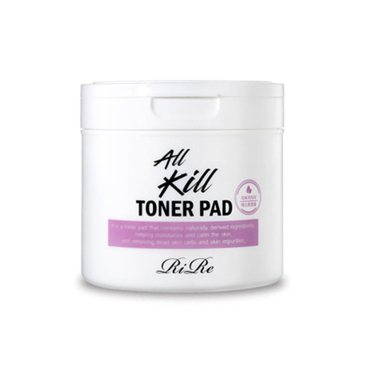 RiRe RiRe All Kill Toner Pad 70ea - hydrating - front bottle shot