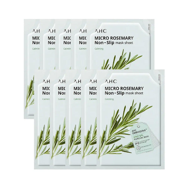 AHC AHC Micro Rosemary Perfect Fit Mask Pack 33ml*10ea - hydrating - front bottle shot