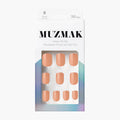 MUZMAK MUZMAK Nail Tips 36pcs #Royal MilkTea(Short Square) - anti-aging - front bottle shot