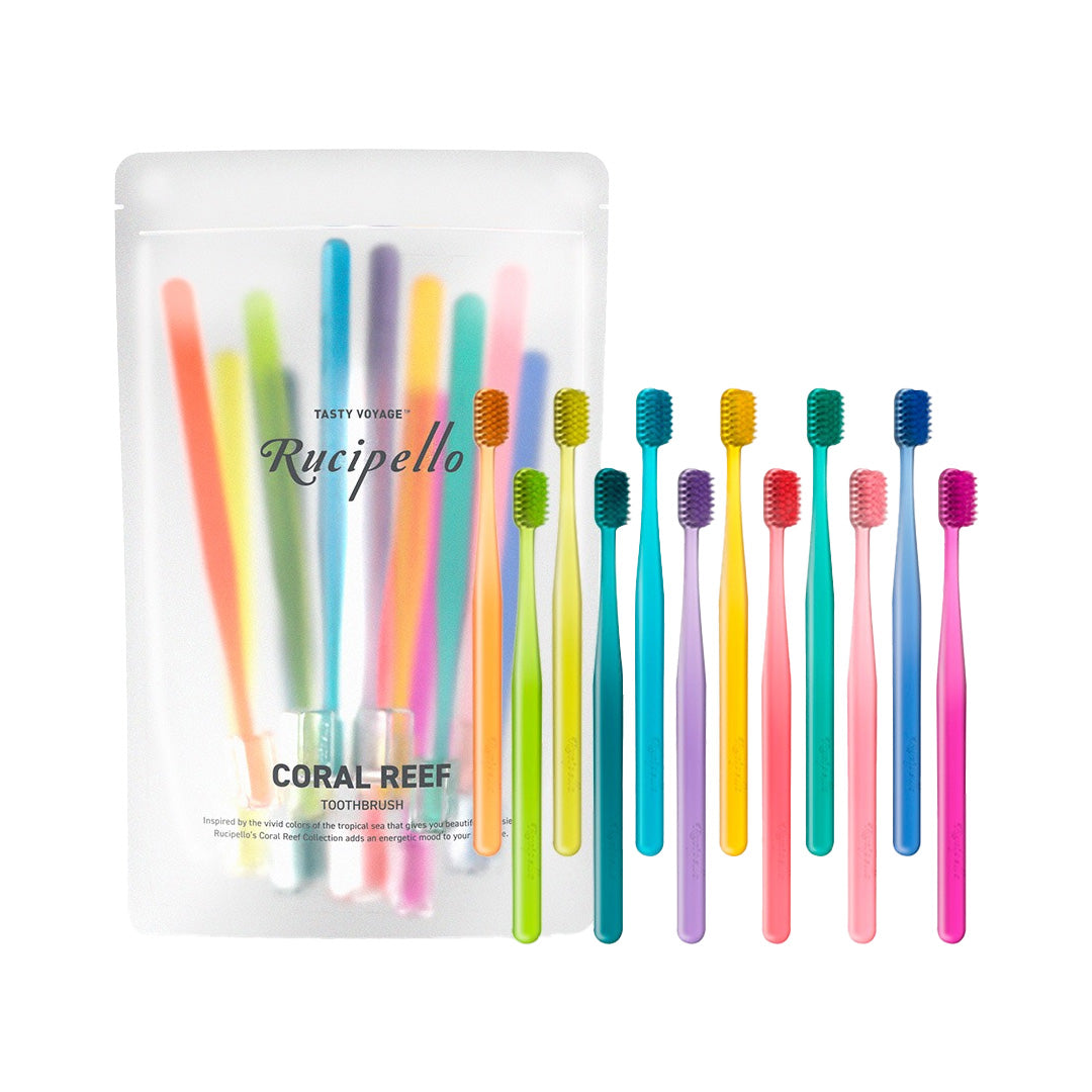 Rucipello Rucipello Coral Reef Toothbrush 12ea - daily care - front bottle shot