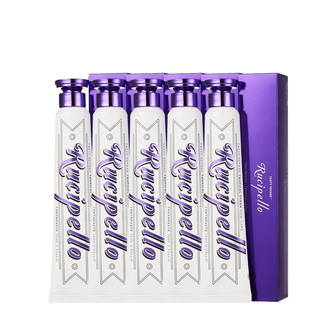 Rucipello Rucipello Tropical Ocean Toothpaste 100g x 5 Pack - daily care - front bottle shot