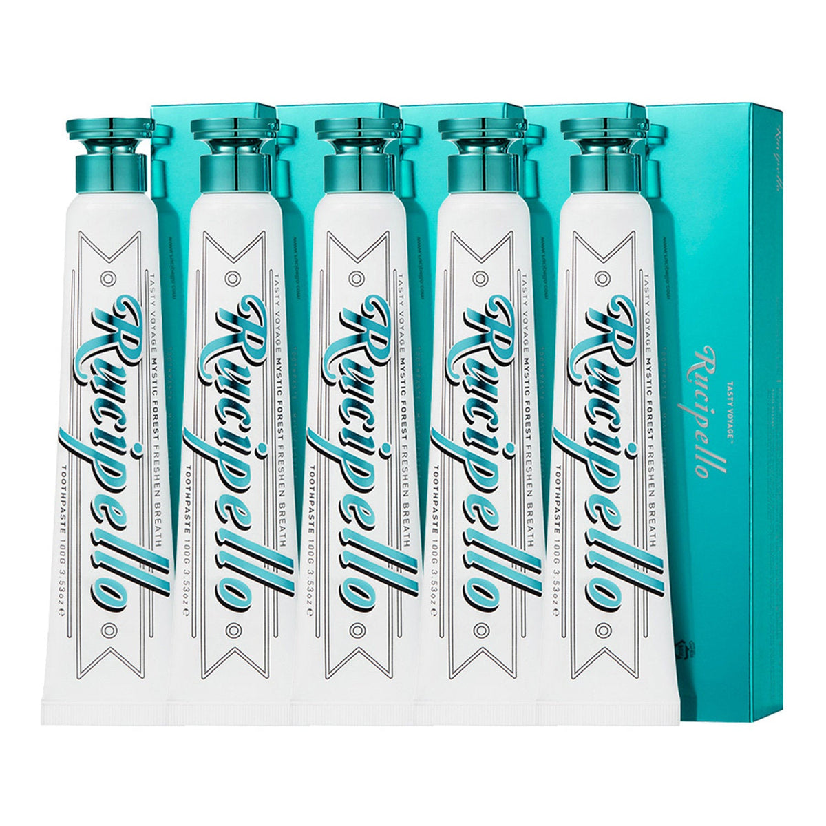 Rucipello Rucipello Mystic Forest Toothpaste 100g x 5 Pack - daily care - front bottle shot