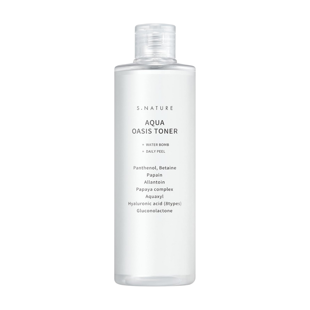 S.NATURE S.NATURE Aqua Oasis Toner 300ml - hydrating - front bottle shot