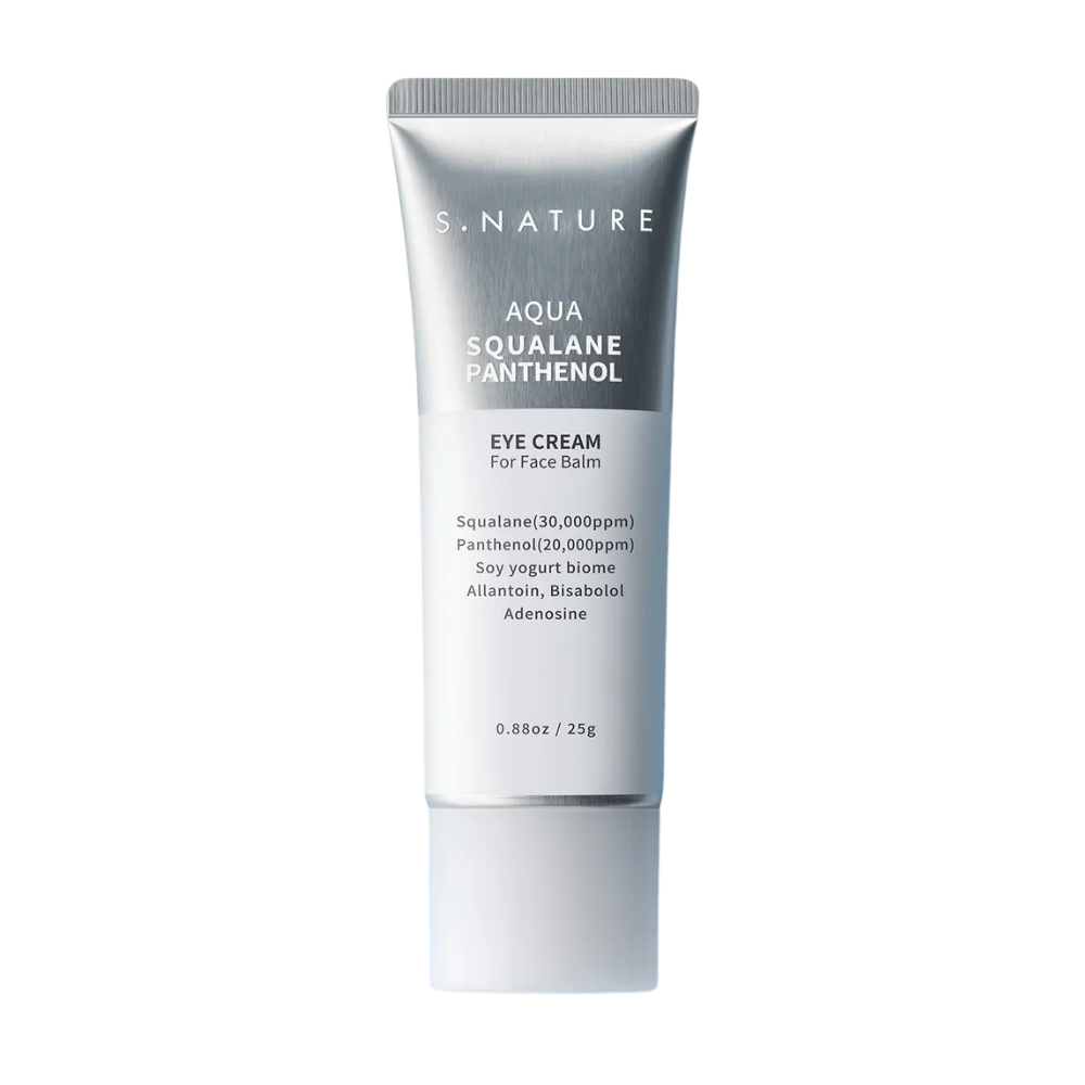 S.NATURE S.NATURE Aqua Squalane Panthenol Eye Cream for Face Balm 25g - hydrating - front bottle shot