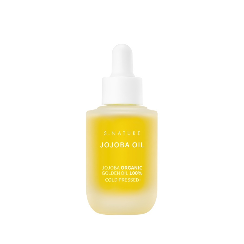 S.NATURE S.NATURE Jojoba Organic Golden Oil 100% 30ml - hydrating - front bottle shot
