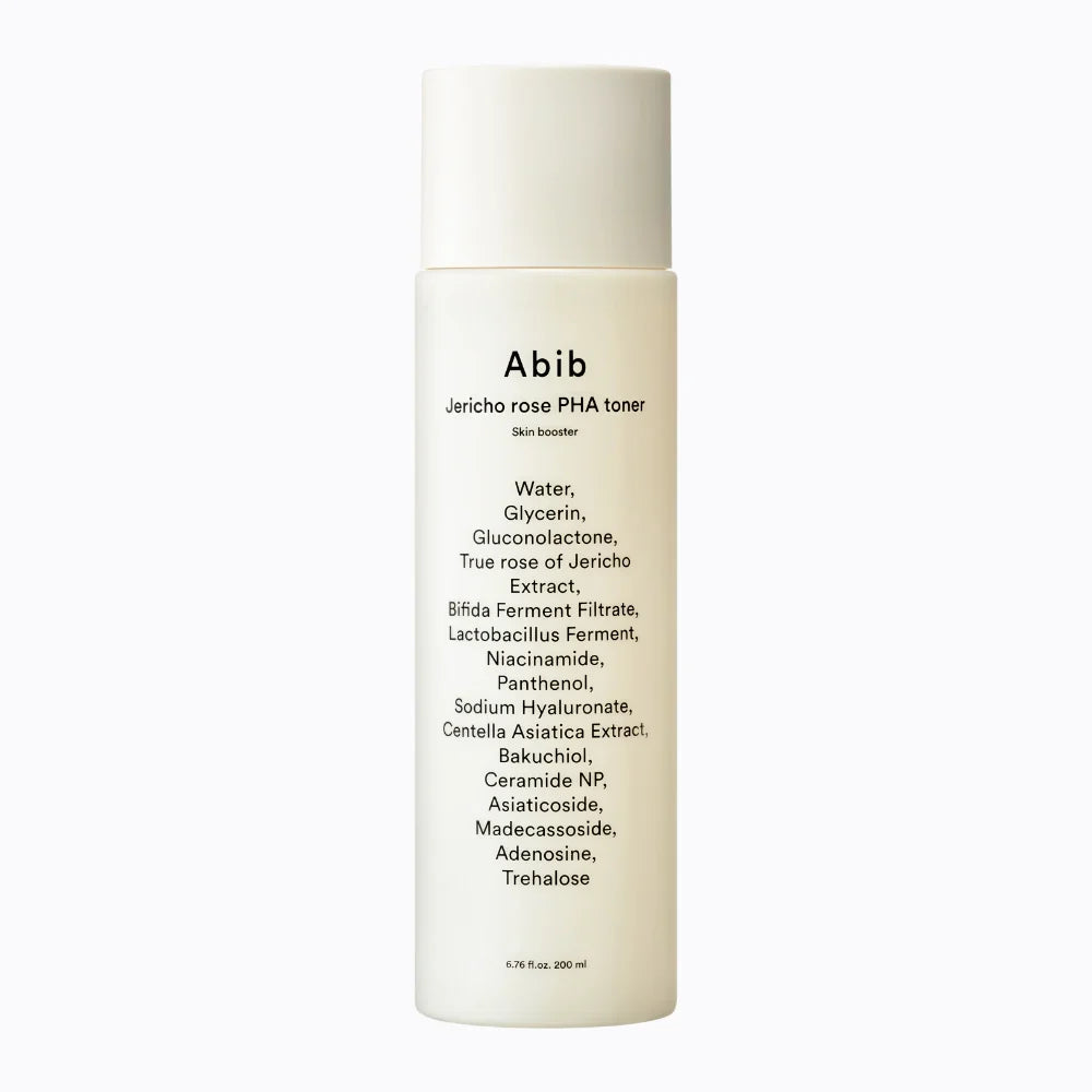 Abib Abib Jericho Rose PHA Toner Skin Booster 200ml - hydrating - front bottle shot