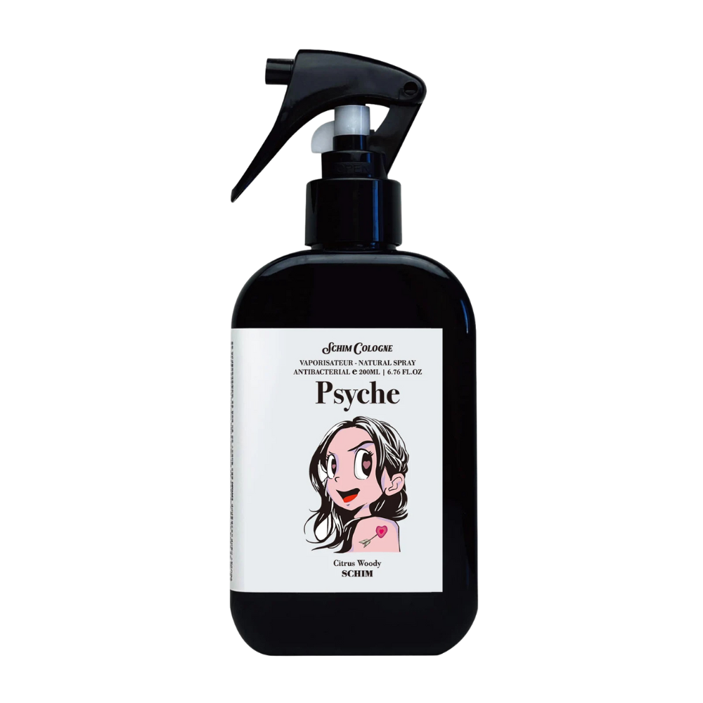 SCHIM SCHIM Psyche Fabric & Room Perfume 200ml [Spearmint & Lime Scent] - soothing - front bottle shot