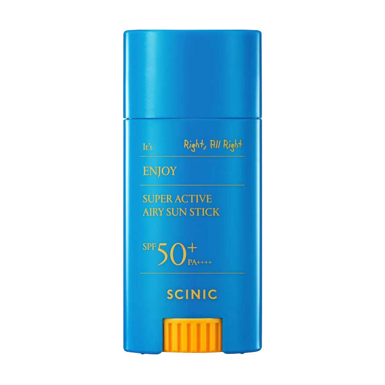 SCINIC SCINIC Enjoy Super Active Airy Sun Stick SPF50+ PA++++ 15g - exfoliating - front bottle shot