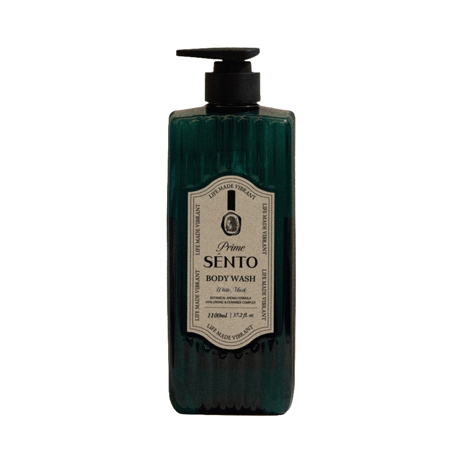 SENTO SENTO Prime Botanical Aroma Deep Perfume Mild-Acidic Body Wash (White Musk Scent) 1,100ml - hydrating - front bottle