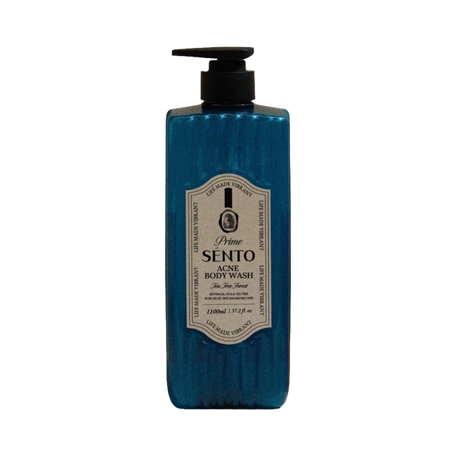 SENTO SENTO Prime Botanical Cica Acne Care Low-pH Body Wash (Tea Tree Forest Scent) 1,100ml - hydrating - front bottle shot
