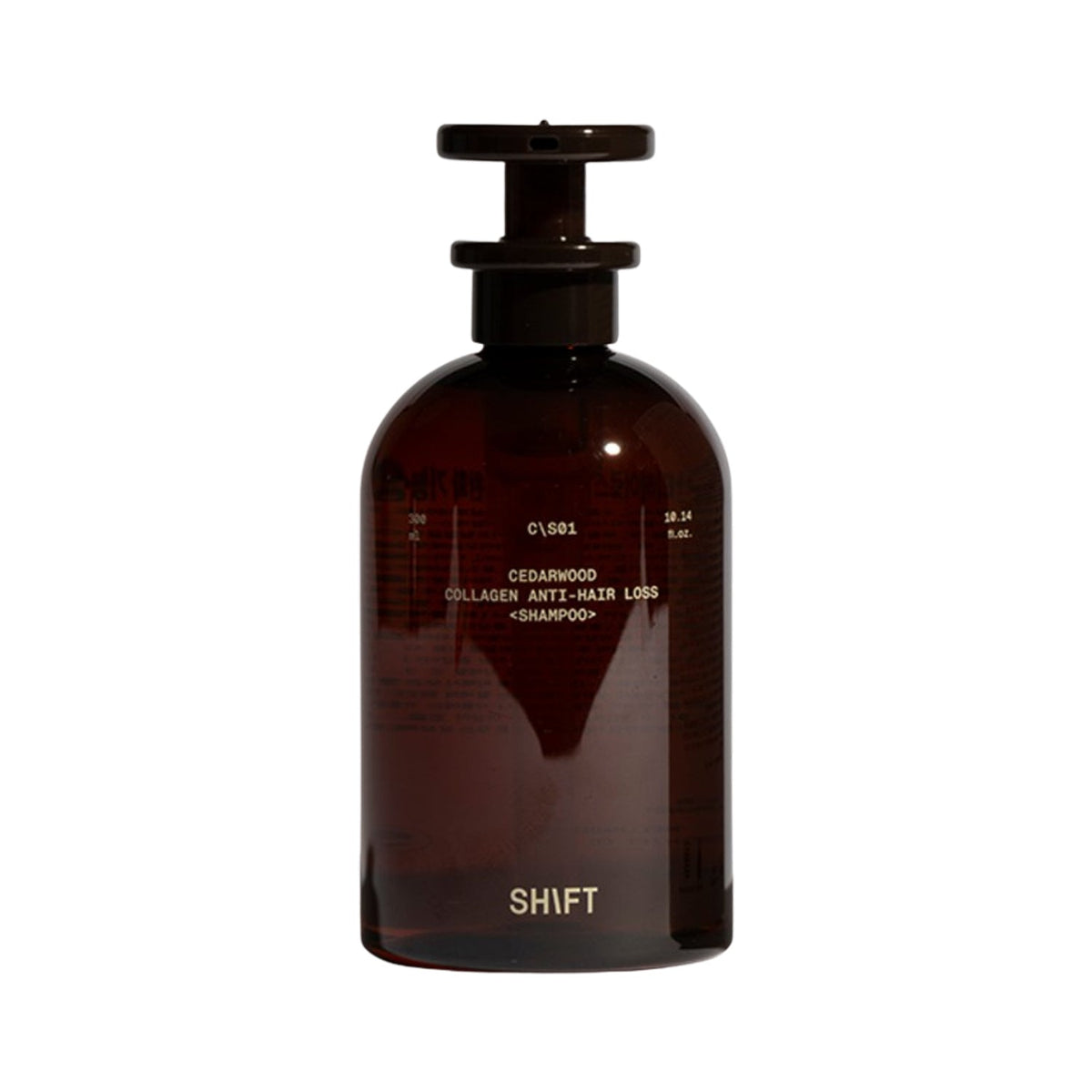 SHIFT SHIFT Cedarwood Collagen Anti-Hair Loss Shampoo 300ml - nourishing - front bottle shot