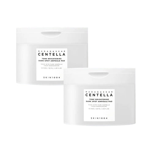 SKIN1004 1+1 SKIN1004 Madagascar Centella Tone Brightening Dark Spot Ampoule Pads 130ml 60ea - hydrating - front bottle shot