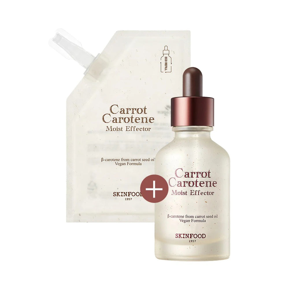 SKINFOOD SKINFOOD Carrot Carotene Moist Effector Refill Set 55ml + 52ml - hydrating - front bottle shot