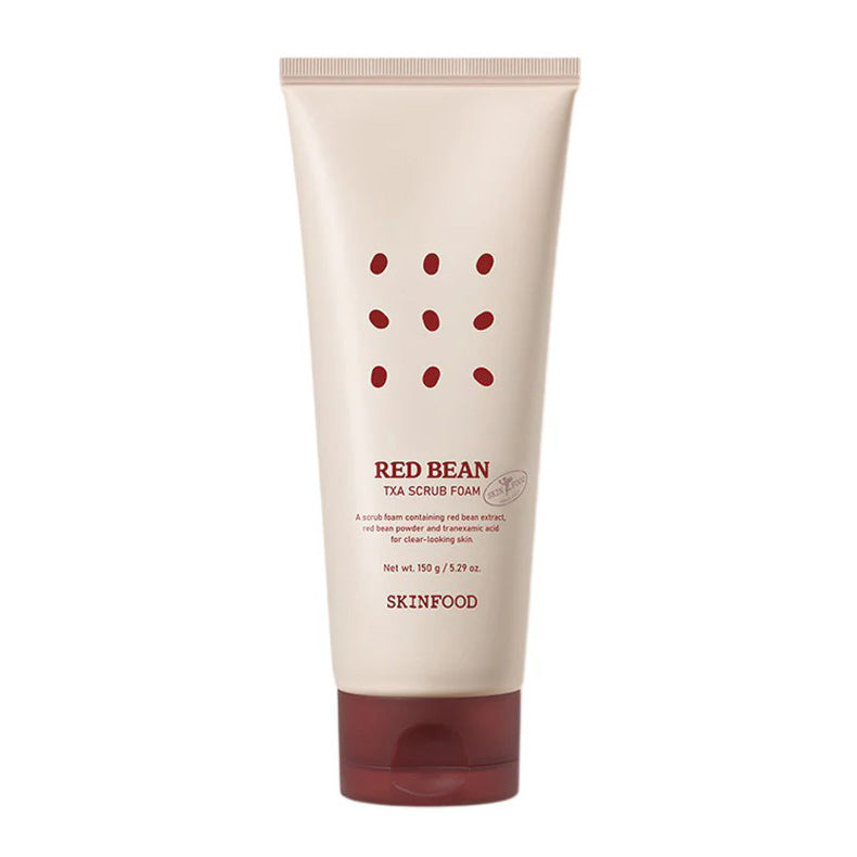 SKINFOOD SKINFOOD Red Bean Tranexamic Acid Scrub Foam 150g - daily care - front bottle shot