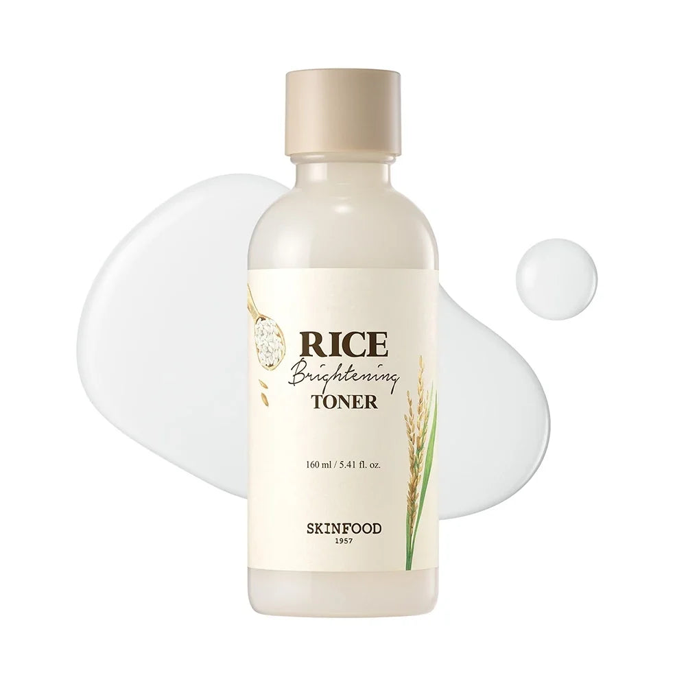 SKINFOOD SKINFOOD Rice Brightening Toner 160ml - hydrating - front bottle shot