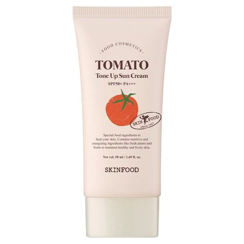 SKINFOOD SKINFOOD Tomato Tone Up Sun Cream SPF50+ PA+++ 50ml - brightening - front bottle shot
