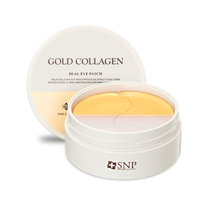 Snp Snp Gold Collagen Dual Eyepatch 60P - hydrating - front bottle shot