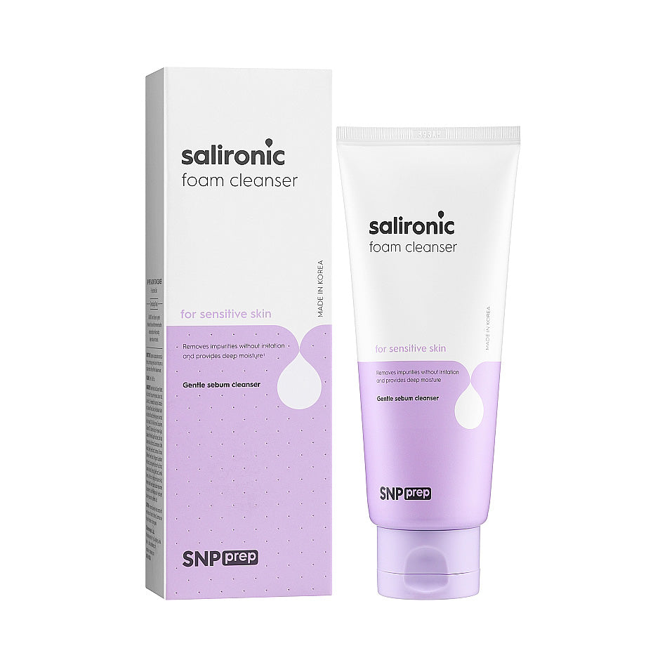 Snp SNP Prep Salironic Foam Cleanser 150ml - hydrating - front bottle shot