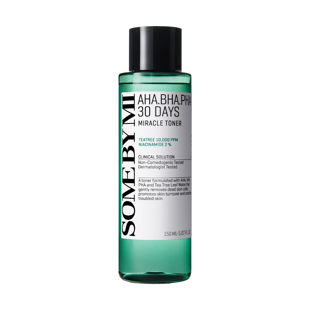 SOME BY MI SOME BY MI AHA BHA PHA 30 Days Miracle Toner 150ml - hydrating - front bottle shot