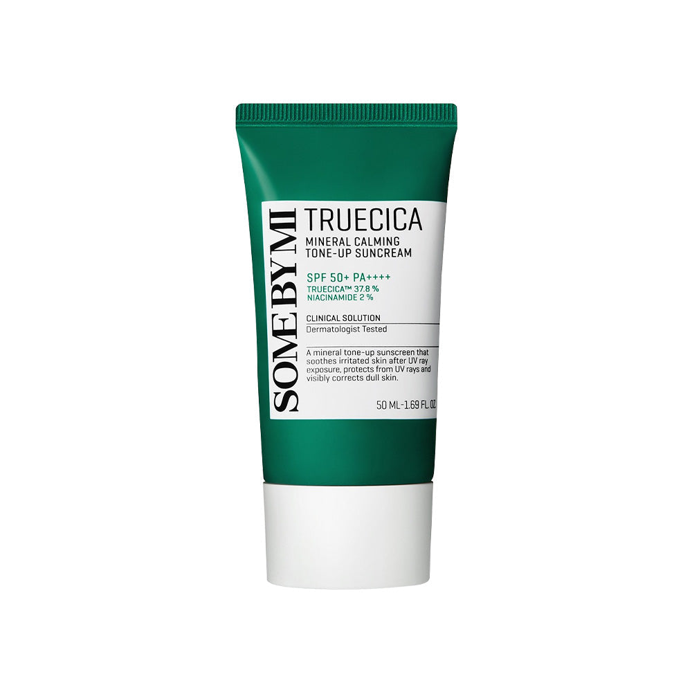 SOME BY MI SOME BY MI Truecica Mineral Calming Tone-up Suncream SPF50+ PA++++ 50ml - soothing - front bottle shot