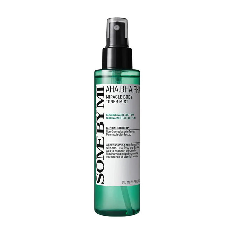 SOME BY MI SOME BY MI AHA. BHA. PHA Miracle Body Toner Mist 140ml - hydrating - front bottle shot