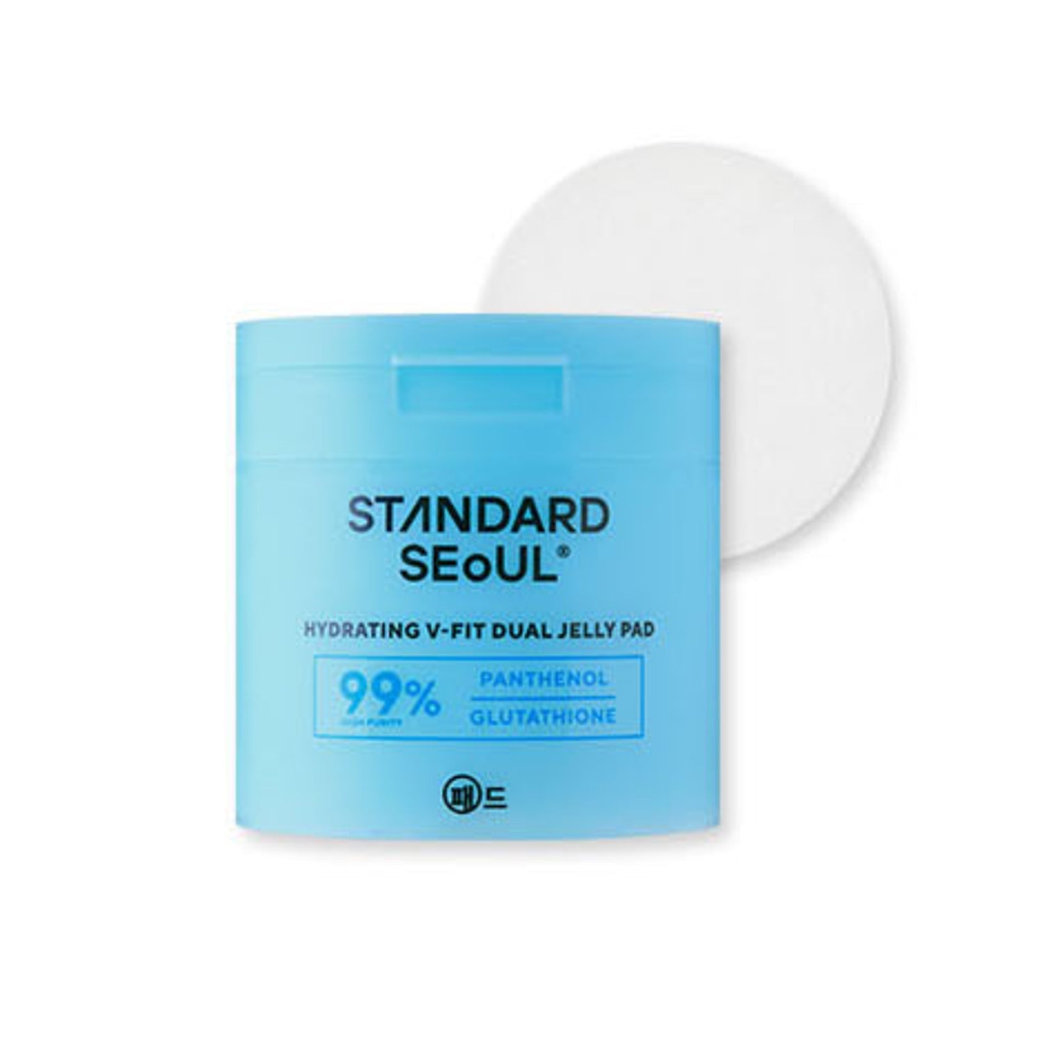 STANDARD SEoUL STANDARD SEoUL Hydrating V-Fit Dual Jelly Pad (60 sheets) - hydrating - front bottle shot