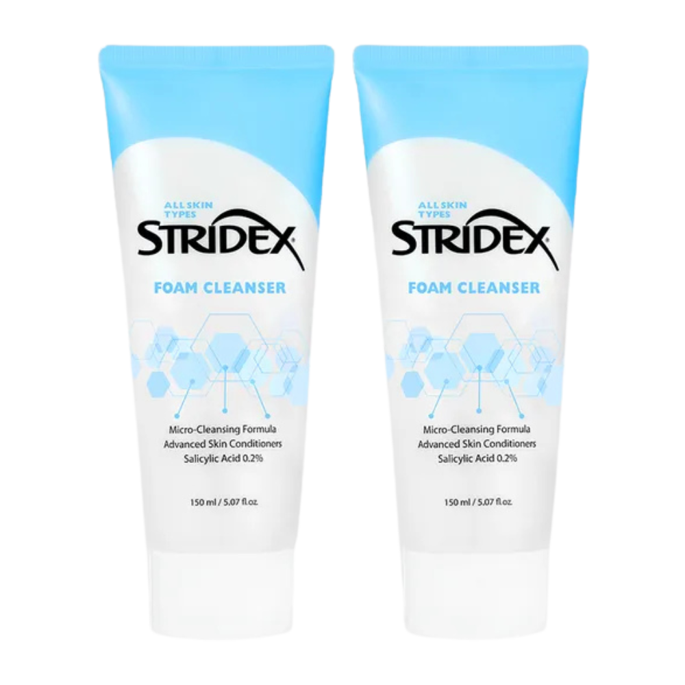 STRIDEX STRIDEX Foam Cleanser 150ml + 150ml - soothing - front bottle shot