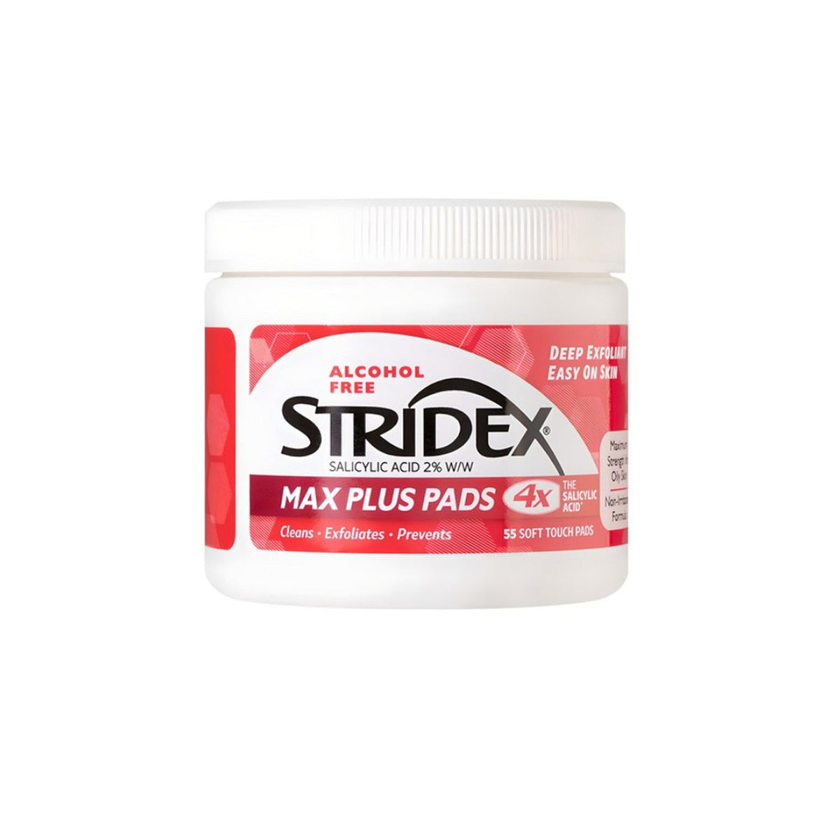 STRIDEX STRIDEX Max Plus Pads 55 Sheets - soothing - front bottle shot