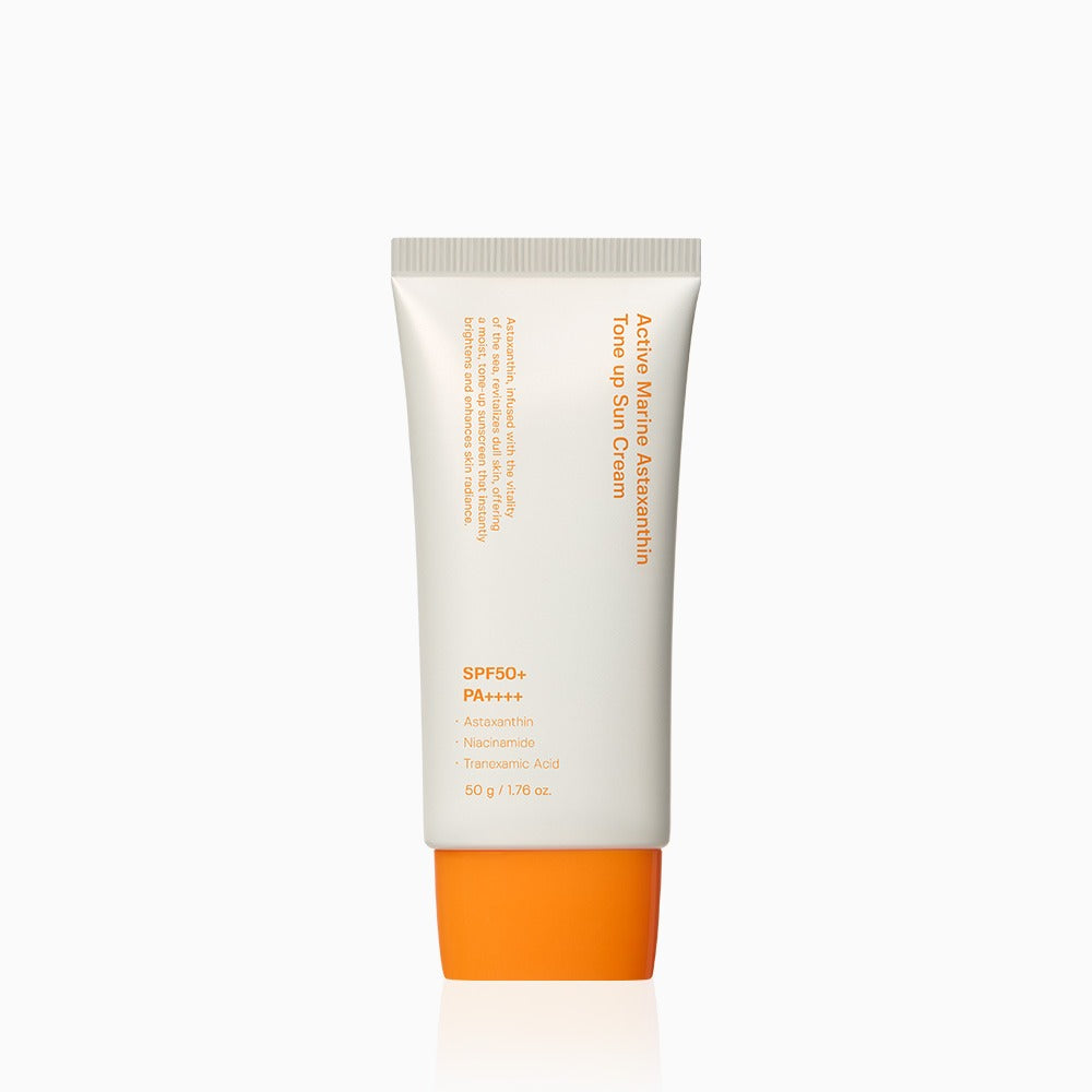 SUNGBOON EDITOR SUNGBOON EDITOR Active Marine Astaxanthin Tone Up Sun Cream SPF50+ PA++++ 50g - soothing - front bottle shot