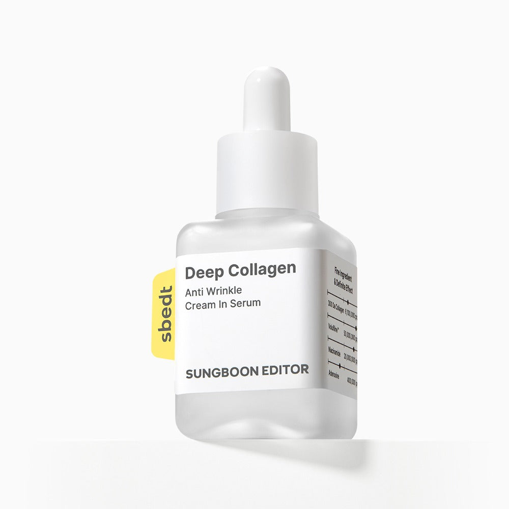 SUNGBOON EDITOR SUNGBOON EDITOR Deep Collagen Anti-wrinkle Cream In Serum 30ml - anti-aging - front bottle shot